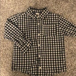 Plaid button down shirt